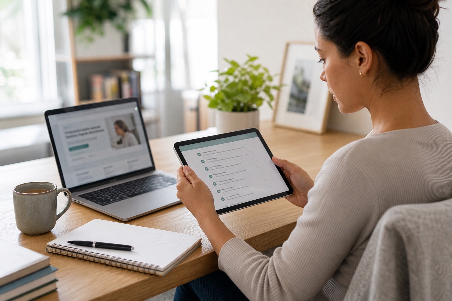 Person reviewing official medication safety information online