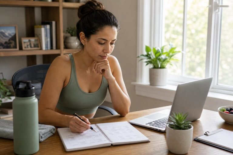 Person comparing two medication information pages on a laptop