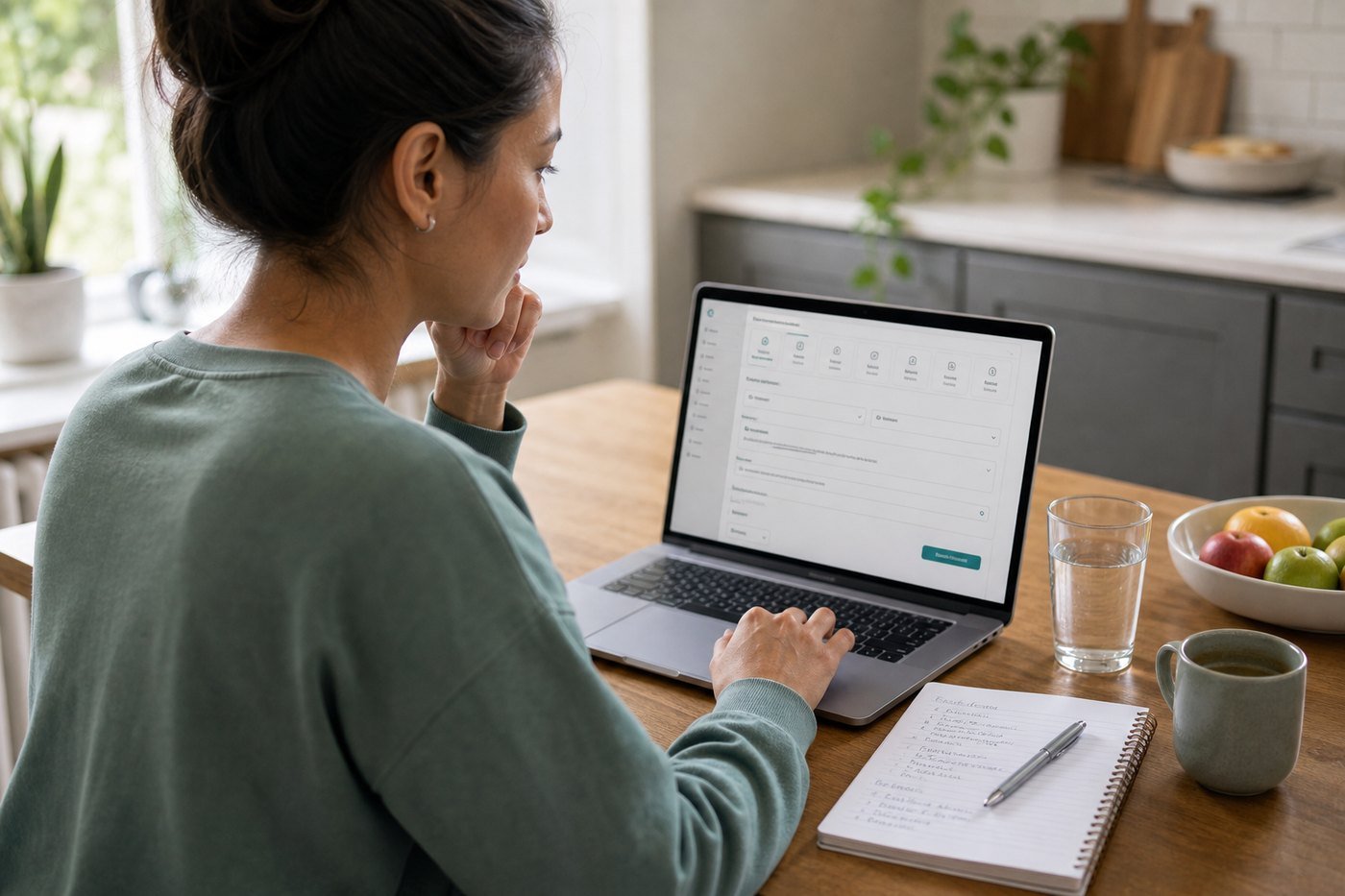 Person using a calculator and laptop to compare online GLP-1 costs